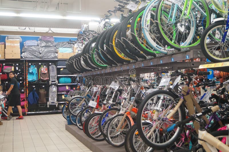 Carrefour Supermarket, the Sale of Bicycles Editorial Photo - Image of  tire, transportation: 74847931