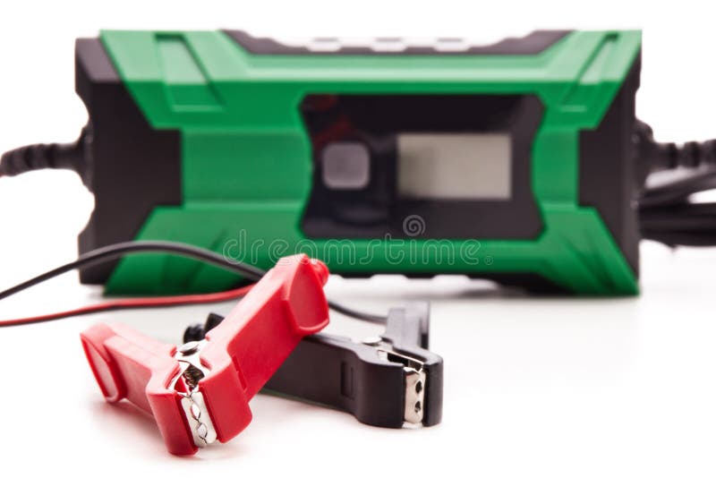 Carregador de bateria do carro fotos de stock