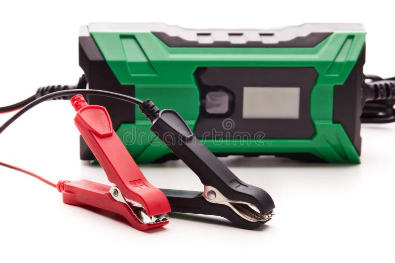 Carregador de bateria do carro imagens de stock