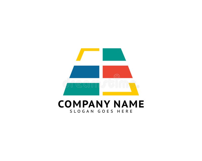 Carrelage Logo Design Template Illustration de Vecteur - Illustration