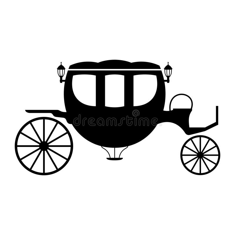 Medieval carriage icon stock vector. Illustration of ride 85314030