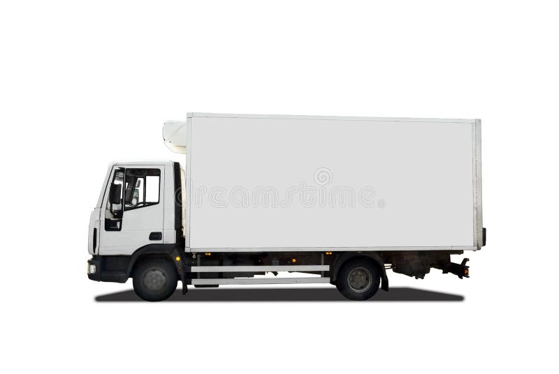 Truck isolated on white background. Truck isolated on white background