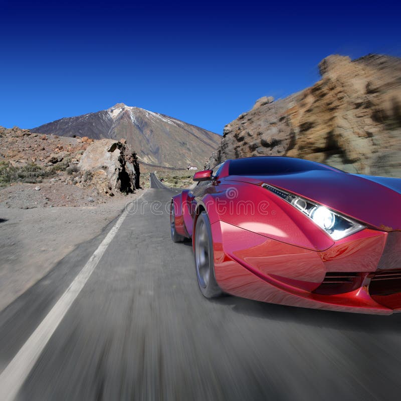 Carro de esportes ilustração royalty free Carro de esportes ilustração royalty free