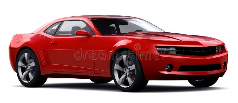 Carro de esportes vermelho ilustração do vetor Carro de esportes vermelho ilustração do vetor