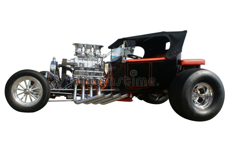 Carro hot rod turbinado foto de stock