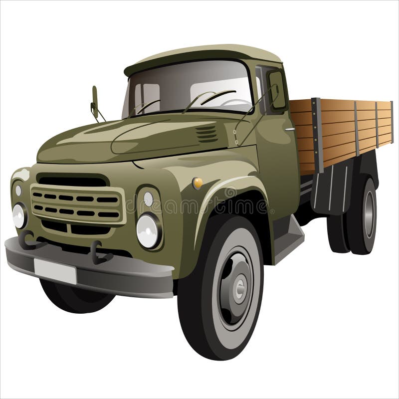 Carro de la cama plana ilustración del vector Carro de la cama plana ilustración del vector