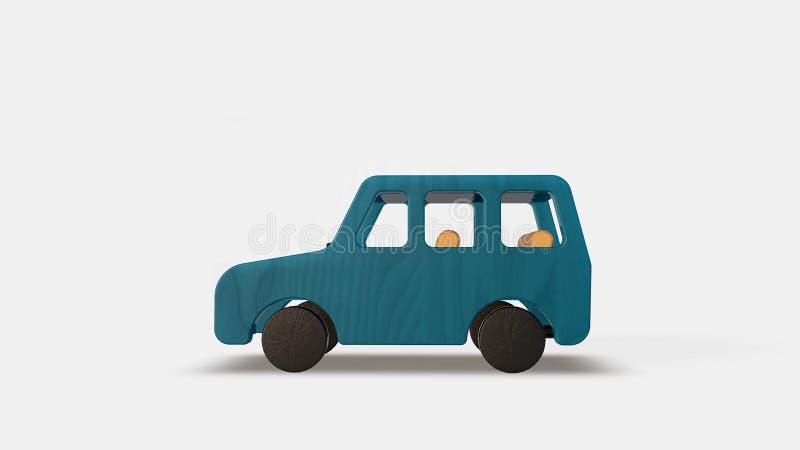 Trem De Madeira Do Brinquedo Nos Trilhos Ilustração Stock - Ilustração de  carros, divertimento: 24641003