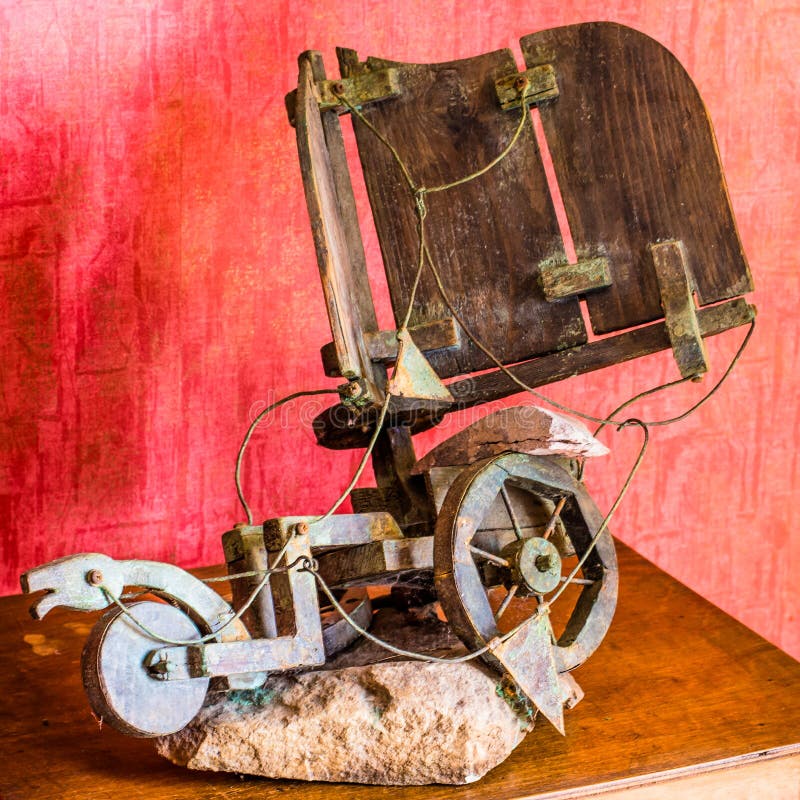 Carro del juguete hecho por los niños imágenes de archivo libres de regalías Carro del juguete hecho por los niños imágenes de archivo libres de regalías