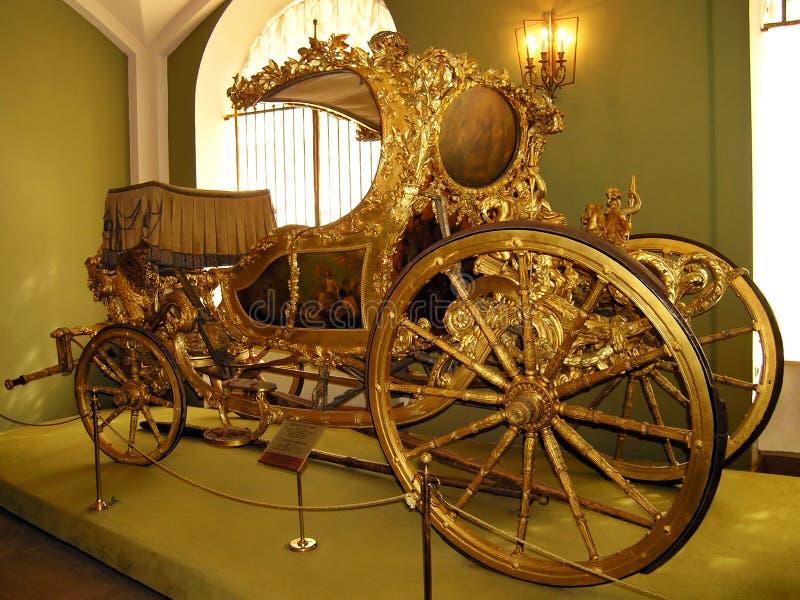Carro del verano - 1770s de Inglaterra - cámara del arsenal de Kr de Moscú imagen de archivo libre de regalías Carro del verano - 1770s de Inglaterra - cámara del arsenal de Kr de Moscú imagen de archivo libre de regalías