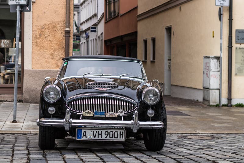 Automóvel clássico Austin-Healey 3000 Mk III de 1964 imagens de stock royalty free