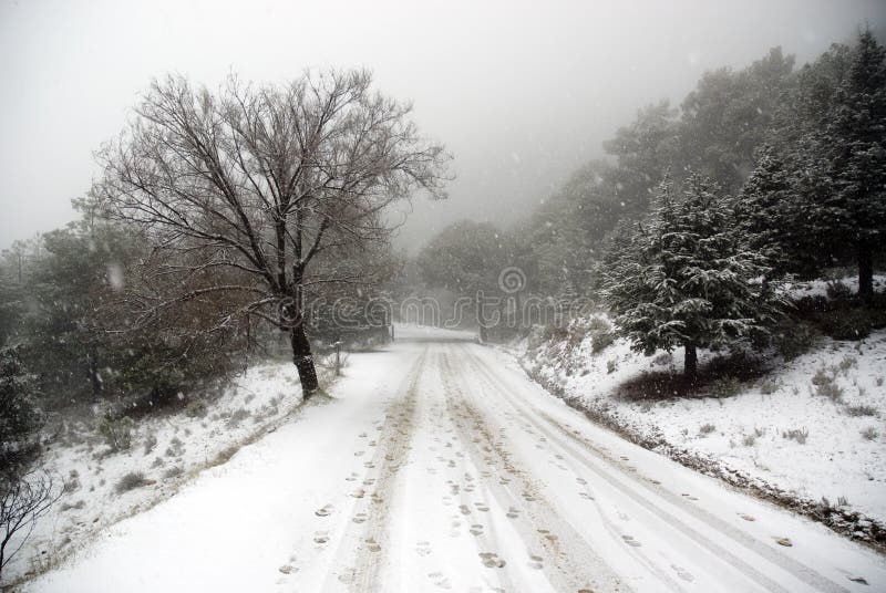 Rasto de carro e pegada imagens de stock