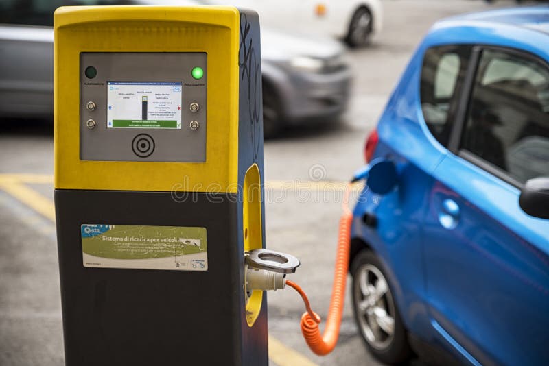 Carro elétrico imagens de stock