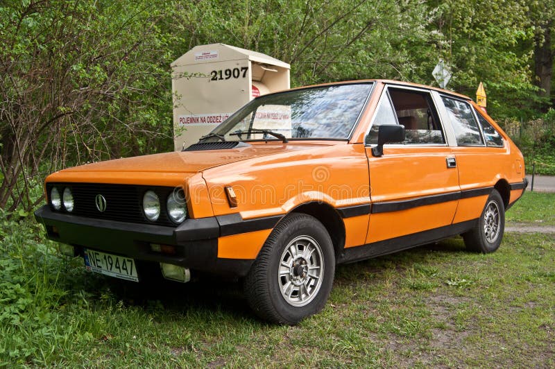 Carro polonês do clássico foto de stock Carro polonês do clássico foto de stock