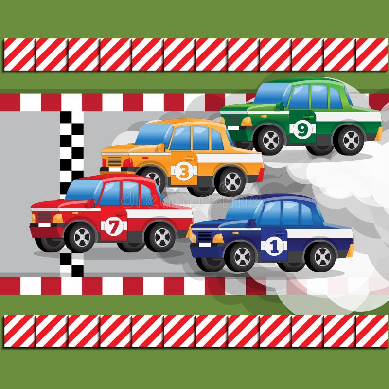 Baixar Vetor De Conjunto De Ilustração De Carros De Corrida Antigos