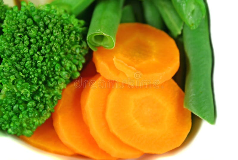 Carrot, Broccoli and Beans stock image. Image of eating 2048635