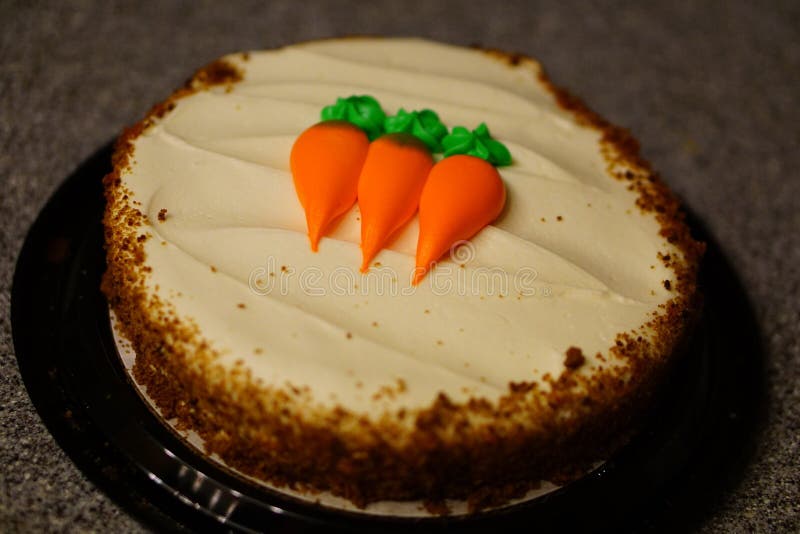 Carrot cake stock image. Image of cream, cake, dessert 57662299