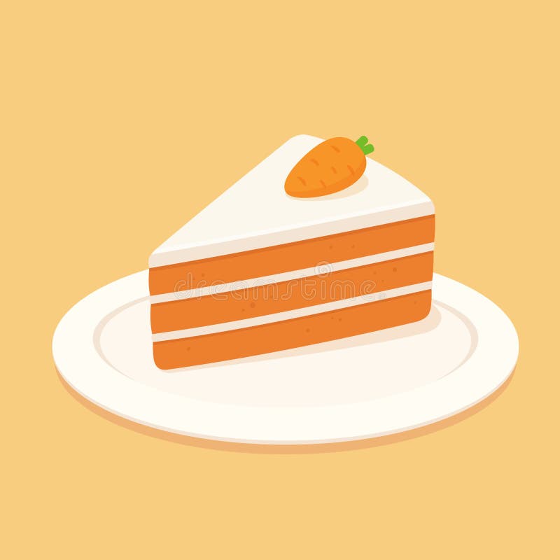 Carrot cake slice