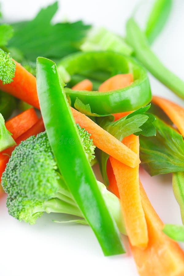 Carrot, Celery, Broccoli and Pepper Stock Photo Image of herb, food