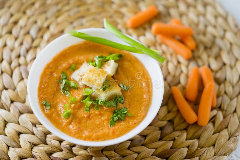 Carrot cream soup