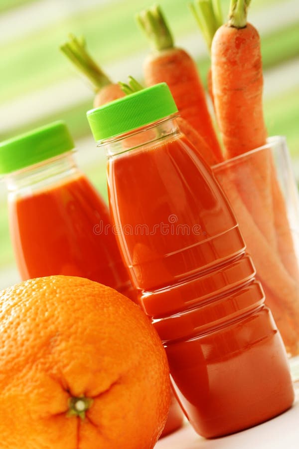 Carrot and orange juice stock image. Image of natural 14072557