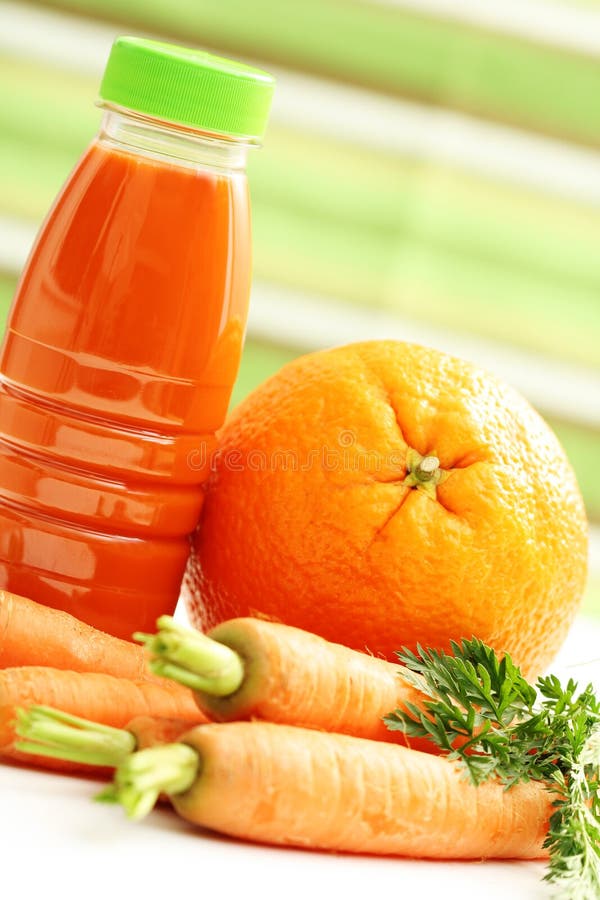 Carrot and orange juice stock photo. Image of orange 14072632