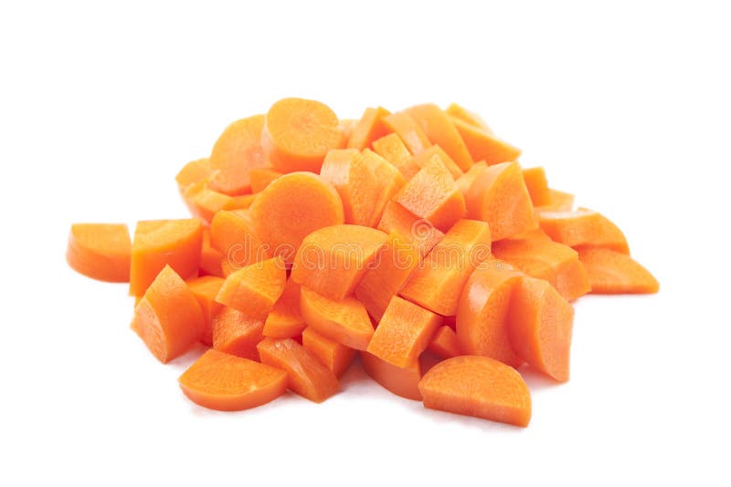 Carrot pieces stock photo. Image of salad, root, food 14860576