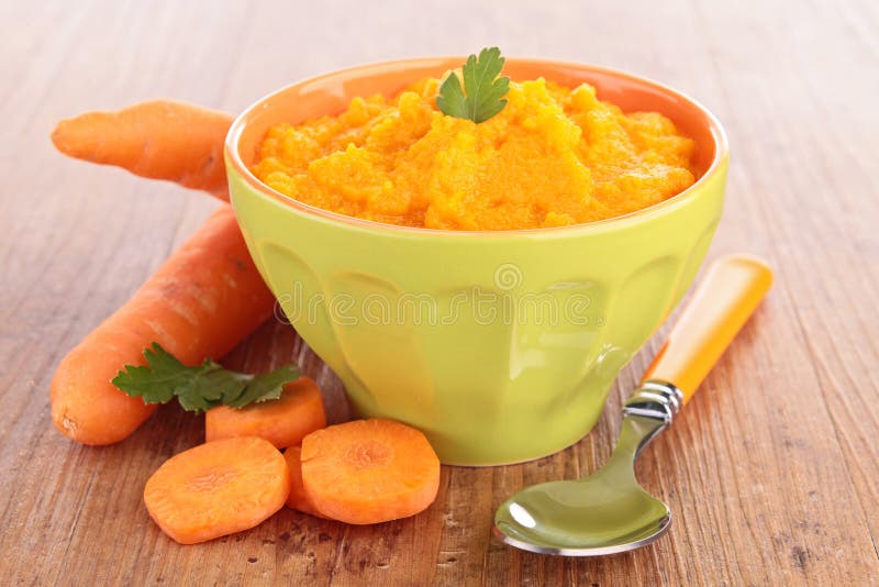Puree of carrot stock image. Image of carrot, flan, meal 18199649