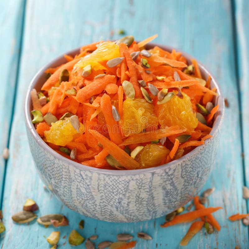 Carrot Salad with Orange Sauce Stock Image Image of food, orange