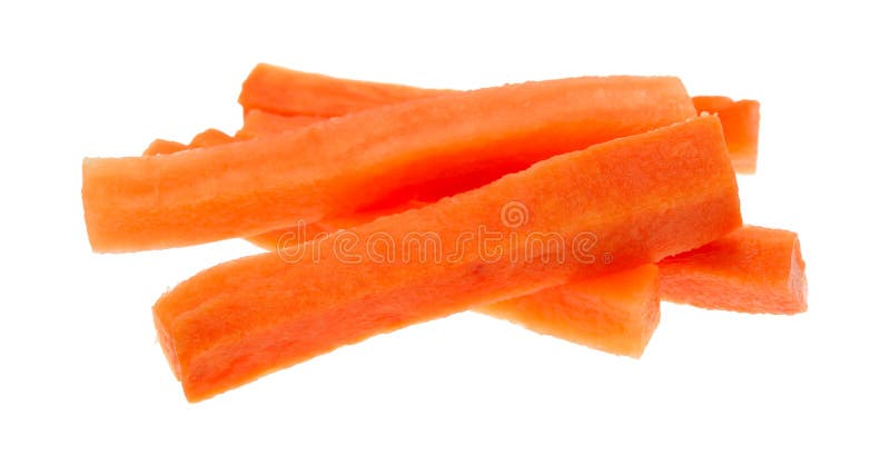 Carote su sfondo bianco - Carrots on white background Stock Photo