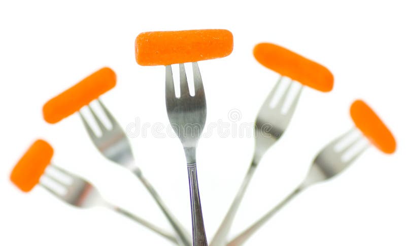 Carrots on forks 3