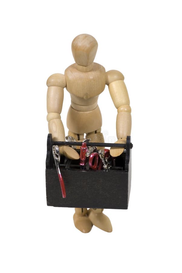 Carrying Toolbox stock image