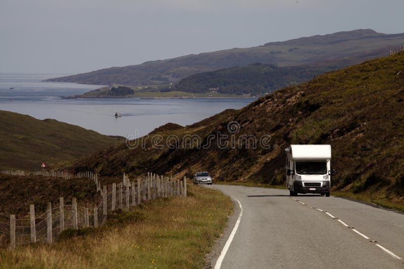 Cars Driving In The Highlands Of Scotland Stock Photo Image 21850800