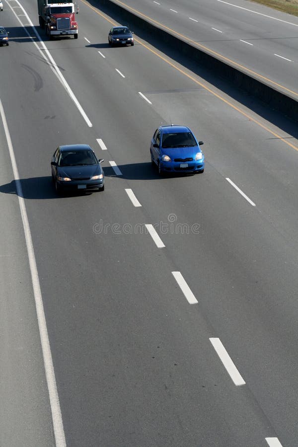 Cars on freeway royalty free stock photography Cars on freeway royalty free stock photography