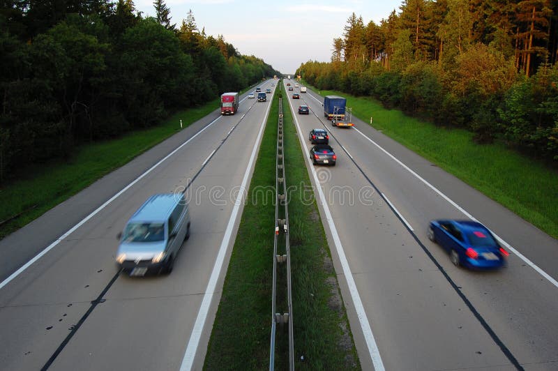 Cars on highway stock image. Image of landscape, move 9479045