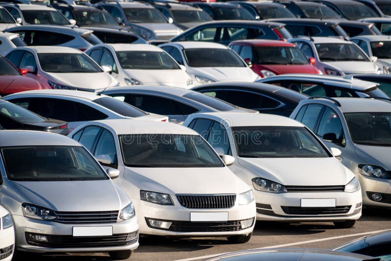 Used car sales stock image. Image of industry, transport 185324529