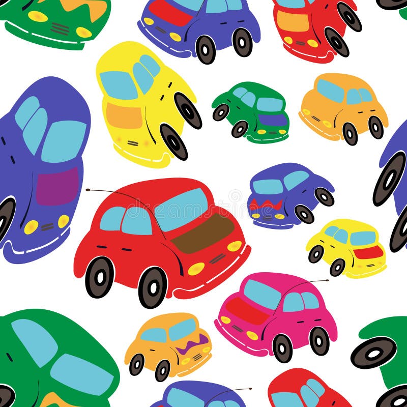 Cars seamless vector illustration