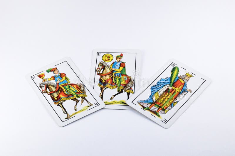 Cartões De Jogos Espanhóis Truco Imagem de Stock - Imagem de sorte