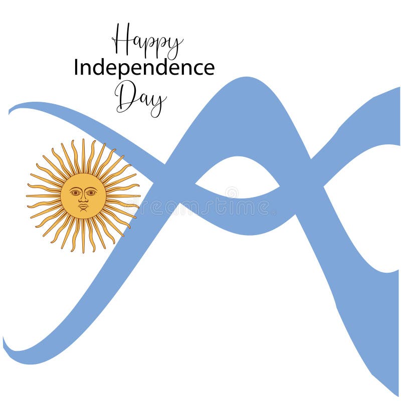 Cart?o feliz do Dia da Independ?ncia de Argentina, bandeira, ilustra??o do vetor - vetor ilustração do vetor Cart?o feliz do Dia da Independ?ncia de Argentina, bandeira, ilustra??o do vetor - vetor ilustração do vetor