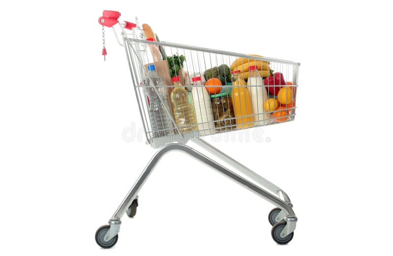 Cart shopping arkivbild