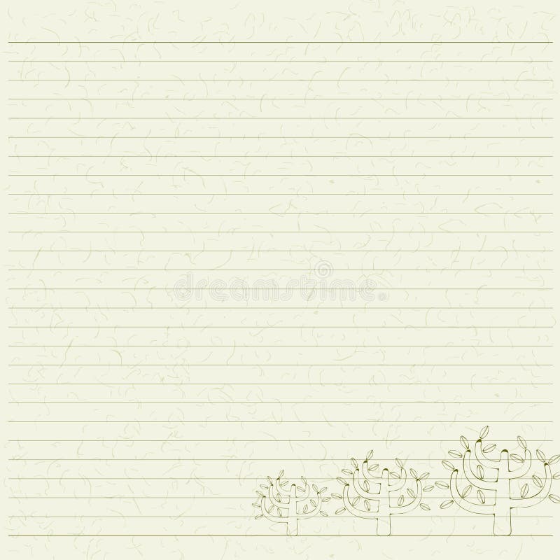 Carta Da Lettere Dell'albero Illustrazione Vettoriale - Illustrazione di  albero, strutture: 64024845