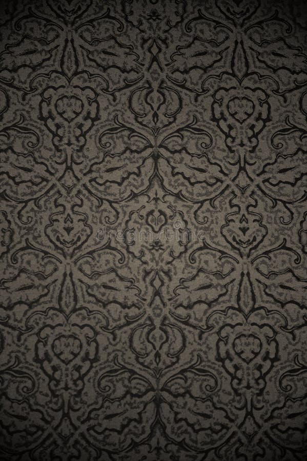 Dark stylish old-fashioned wallpaper with an ornate pattern. Dark stylish old-fashioned wallpaper with an ornate pattern.