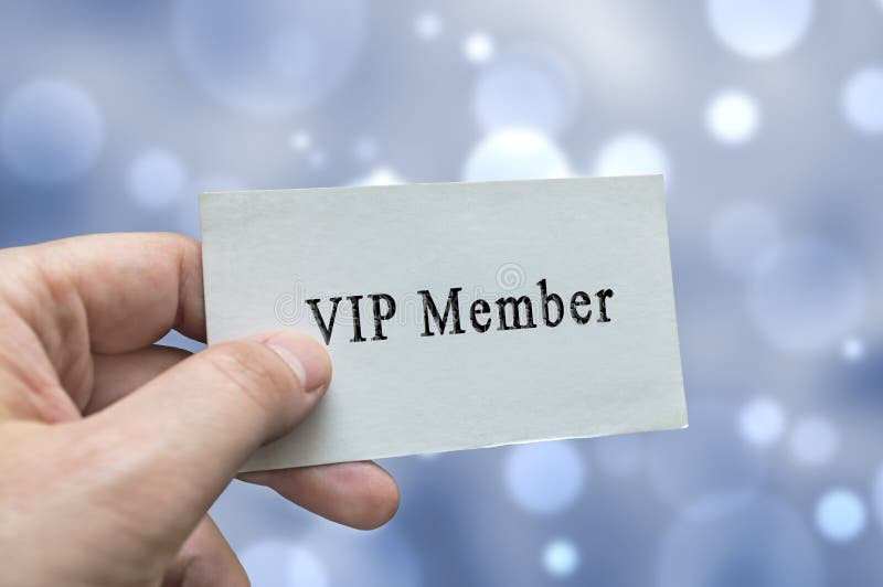 Carta del membro di VIP a disposizione fotografia stock libera da diritti Carta del membro di VIP a disposizione fotografia stock libera da diritti