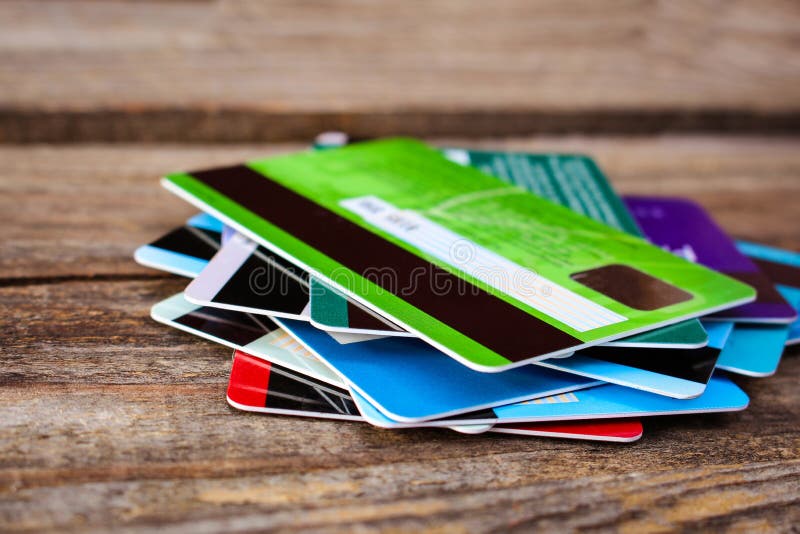 Carta di credito fotografie stock libere da diritti Carta di credito fotografie stock libere da diritti