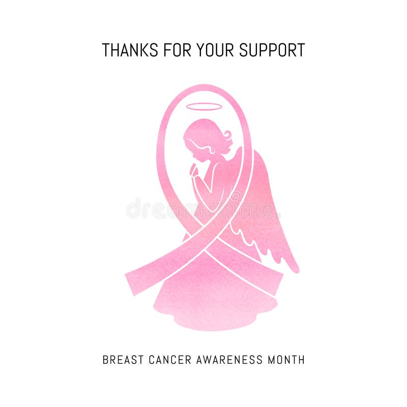 Carta di mese di consapevolezza del cancro al seno illustrazione vettoriale Carta di mese di consapevolezza del cancro al seno illustrazione vettoriale