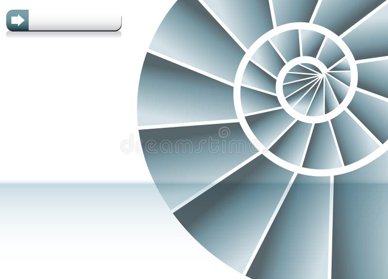 Gráfico de Escada em Espiral ilustração royalty free