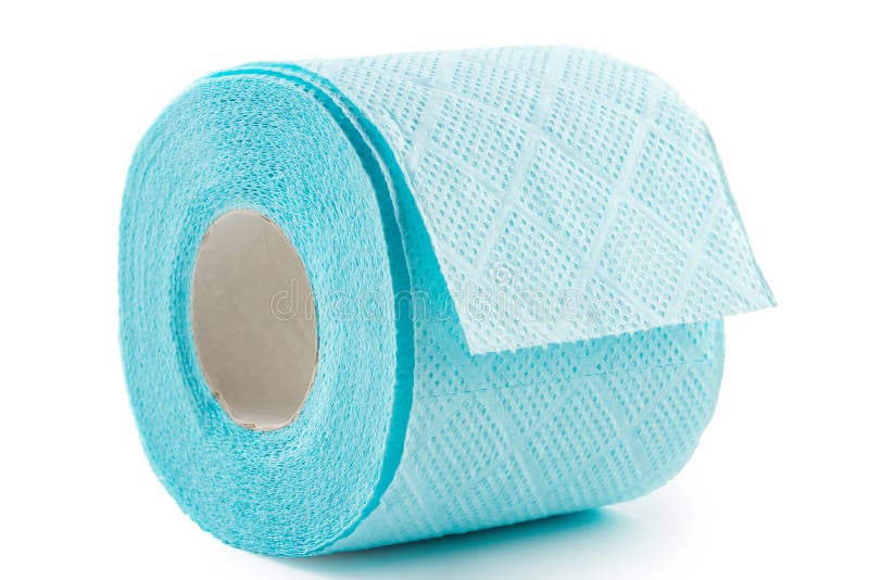 Carta igienica blu immagini stock libere da diritti Carta igienica blu immagini stock libere da diritti
