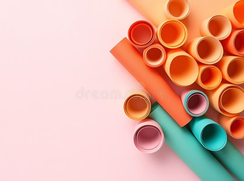Carta per unità a colori laminata con copia generata dall'unità spaziale illustrazione vettoriale