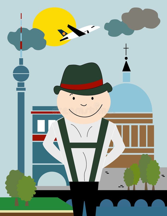 Cartaz: Berlim, Alemanha ilustração royalty free Cartaz: Berlim, Alemanha ilustração royalty free