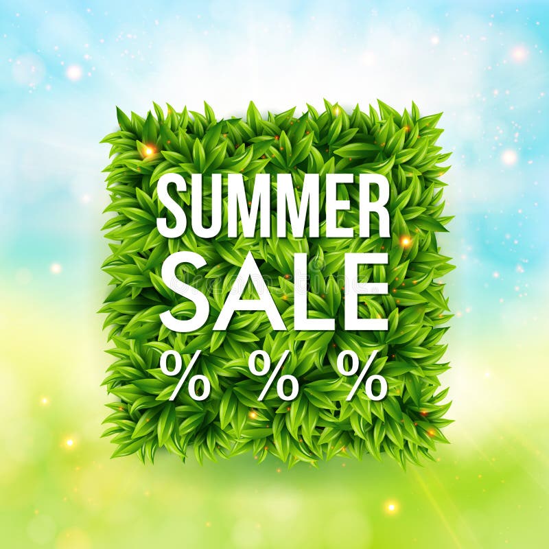 Cartaz da propaganda da venda do verão