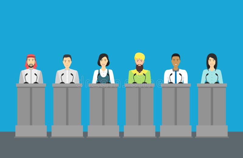 Cartaz diferente do cartão dos políticos das nacionalidades dos desenhos animados Vetor ilustração stock Cartaz diferente do cartão dos políticos das nacionalidades dos desenhos animados Vetor ilustração stock